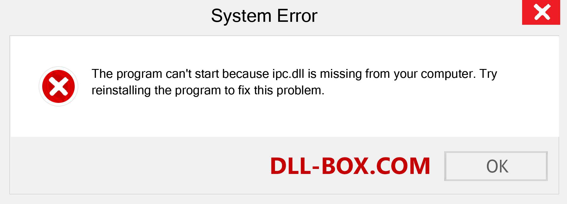  ipc.dll file is missing?. Download for Windows 7, 8, 10 - Fix  ipc dll Missing Error on Windows, photos, images